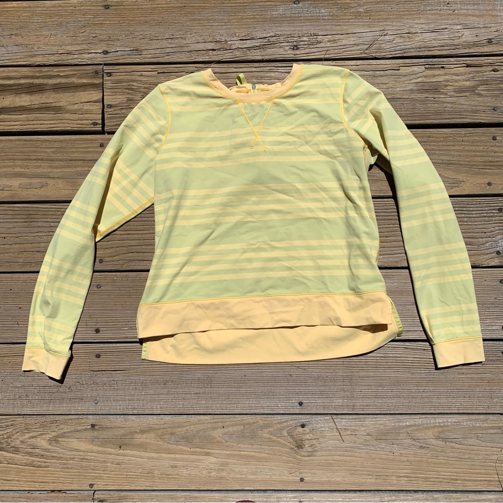 Lulu lemon yellow long sleeve top